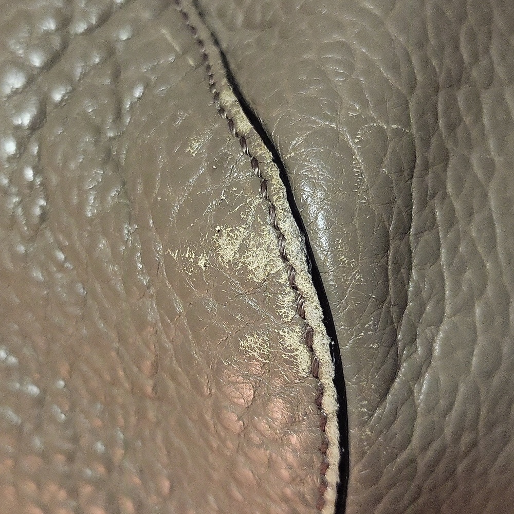 Burberry Gray Leather Shoulder Bag - Picture 5 of 11